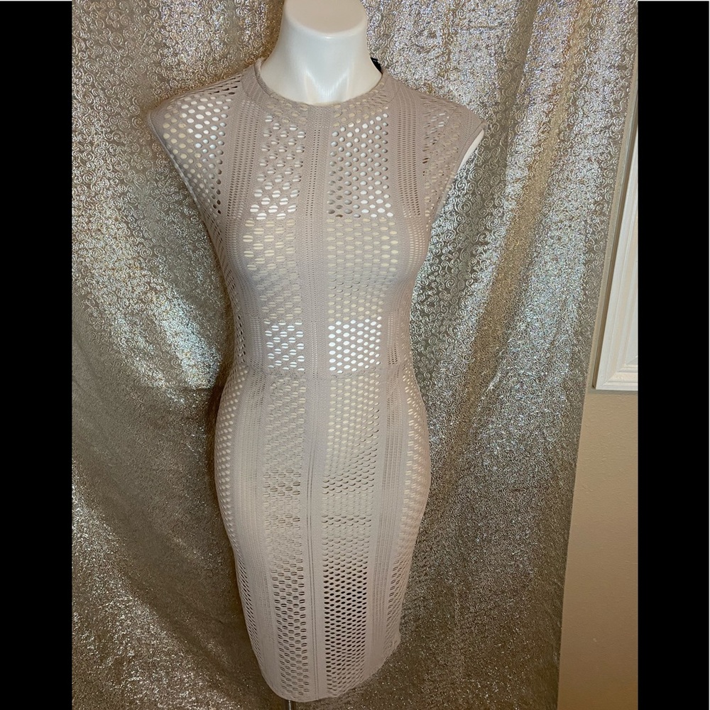 Twenty Beige Mini Dress